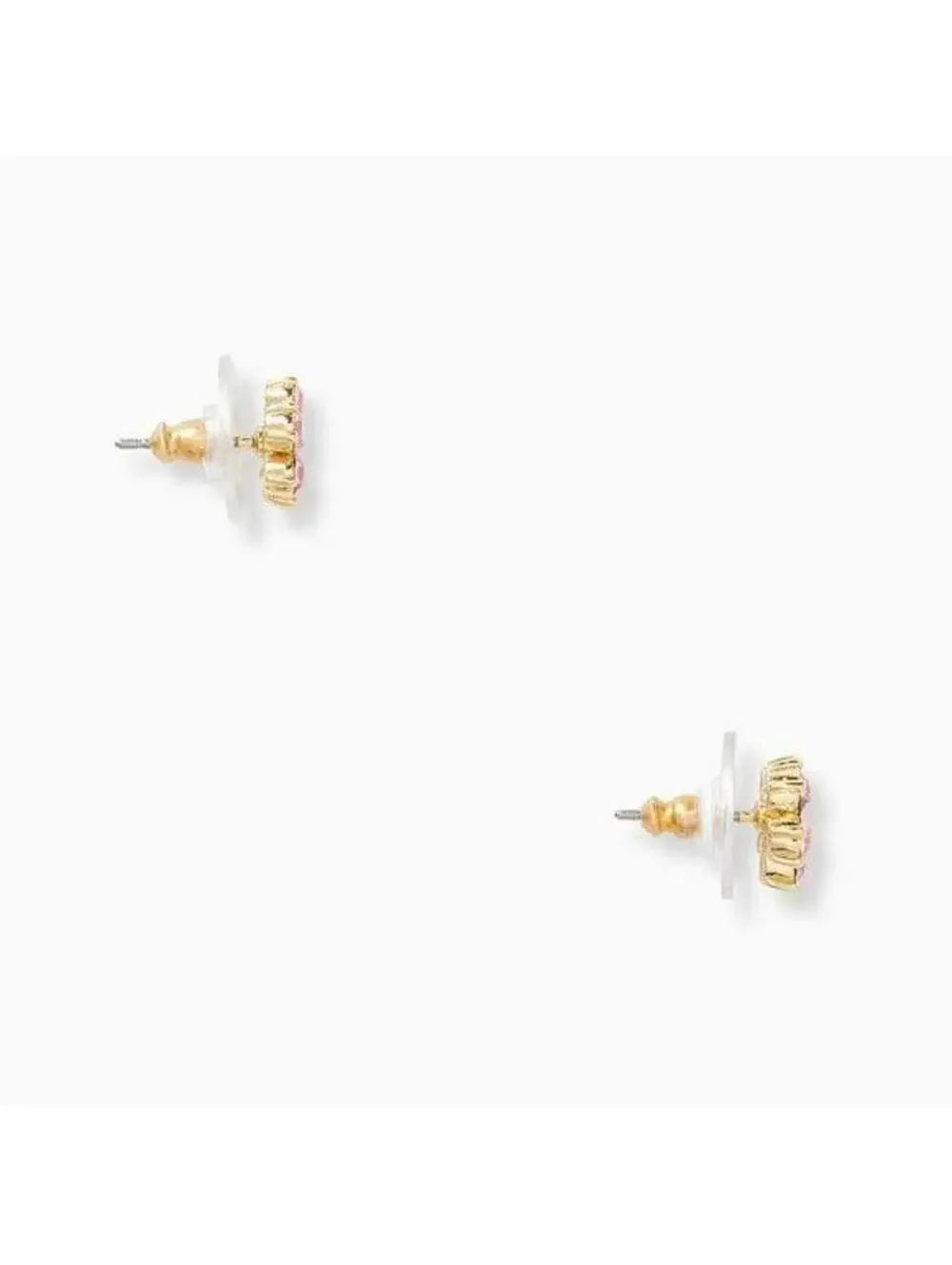 Kate Spade Flower Studs Earrings Gold Light Pink